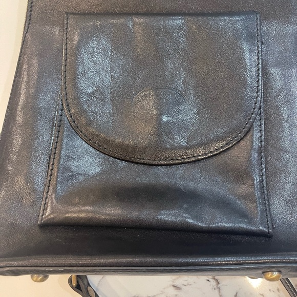Genuine Italian Leather Black Backpack/ Crossbody main image 10